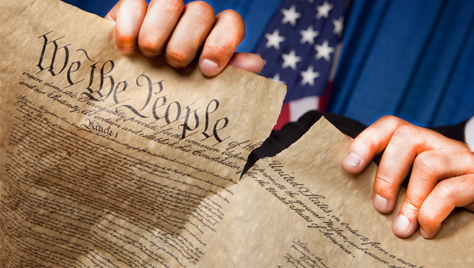 Is Trump tearing up the U.S. Constitution?