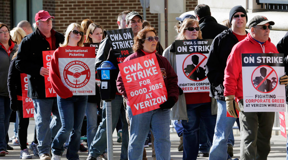 AT&T workers set strike date for Friday