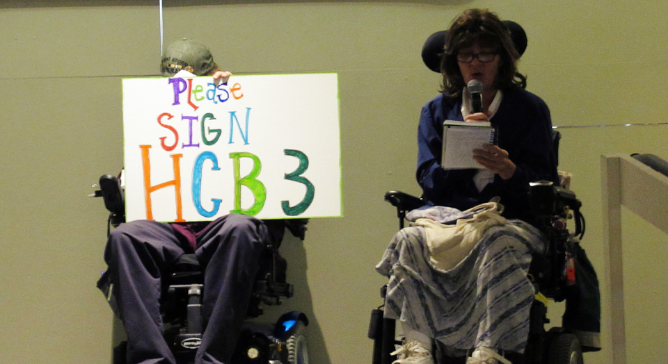 Missouri disability rights activists demand the state fund in-home care