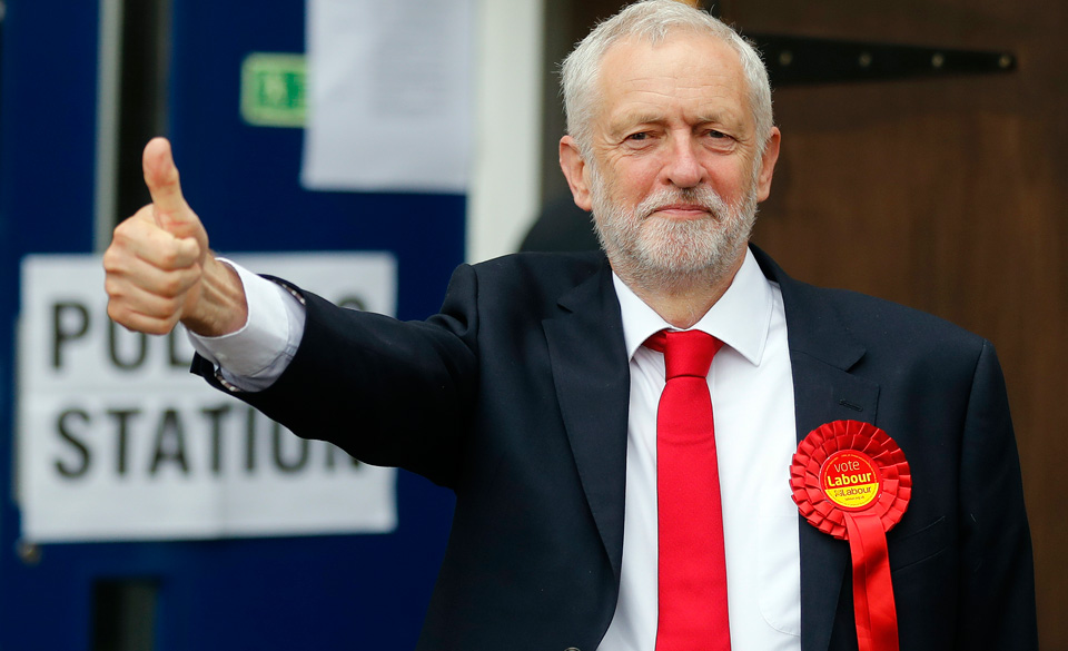 Corbyn’s socialist message surges; British Conservatives barely hold on