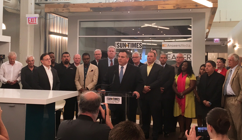 Chicago Sun-Times bought by investor group, including unions