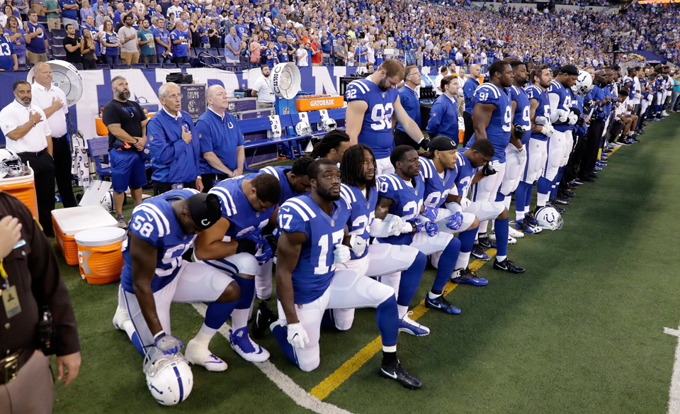 NFL players union again defends members, against Trump and Pence