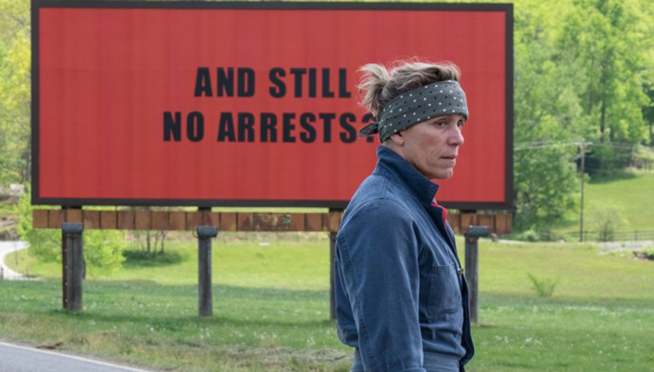 “Three Billboards Outside Ebbing, Missouri”: Writing on the wall