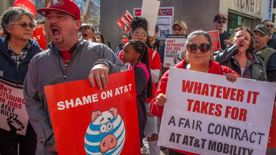 Communications workers rally in Daytona Beach