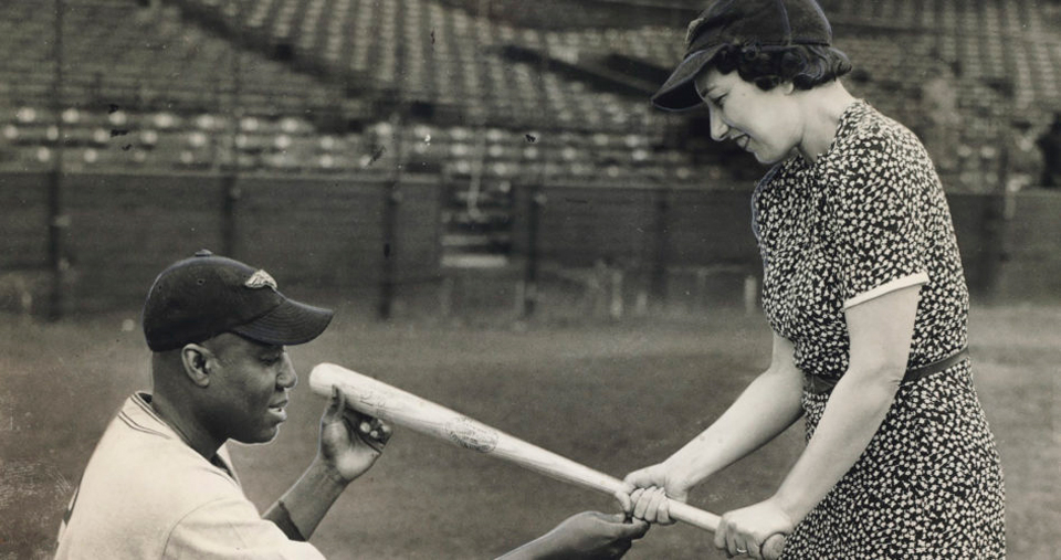 The First Lady of baseball