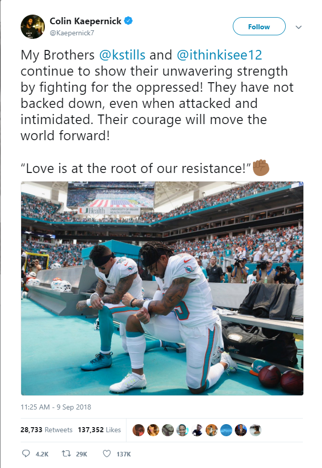 N.F.L. Season Kicks Off With Players' Protesting Racism - The New