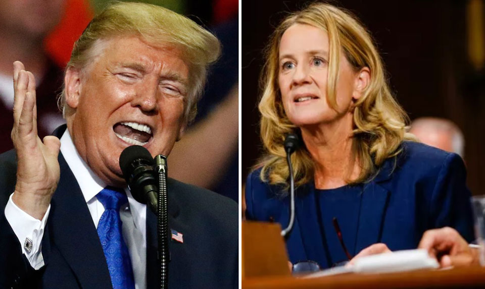 Despite Kavanaugh’s lies and witness tampering, Trump attacks Ford