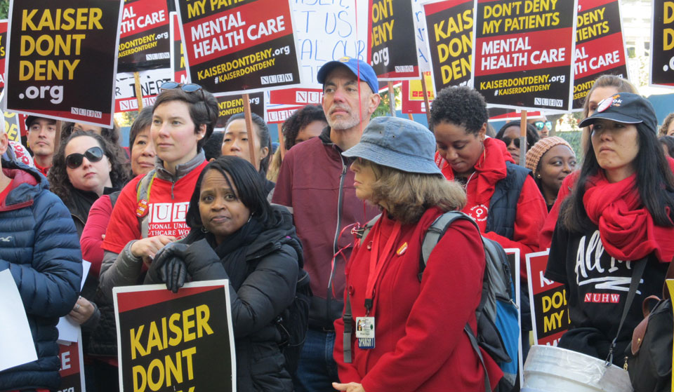 Kaiser Permanente mental health clinicians strike for better patient care