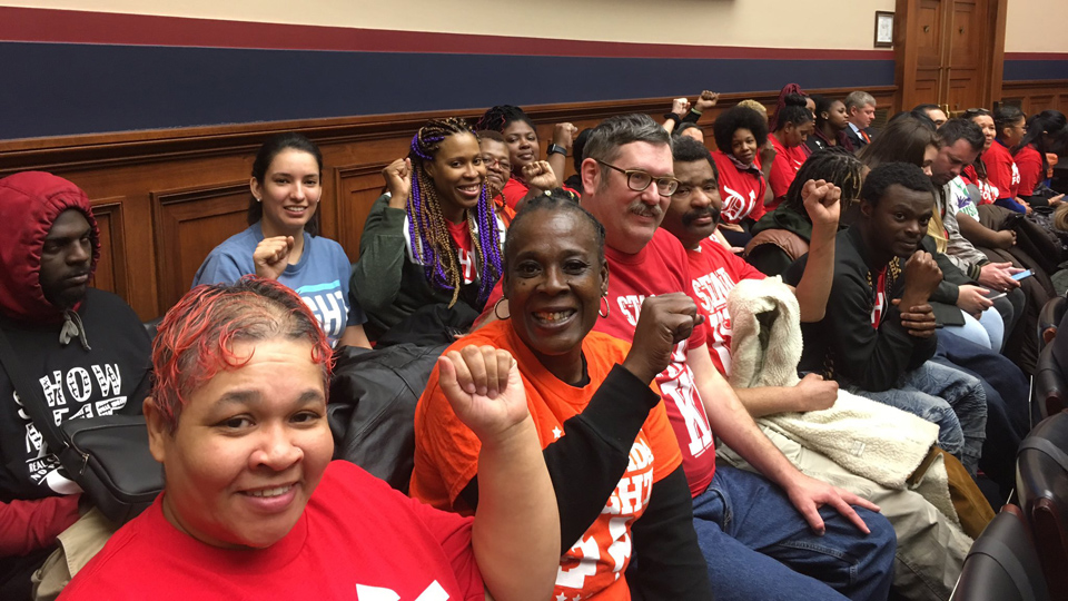 Workers, AFL-CIO, Democrats open legislative push for $15 minimum wage