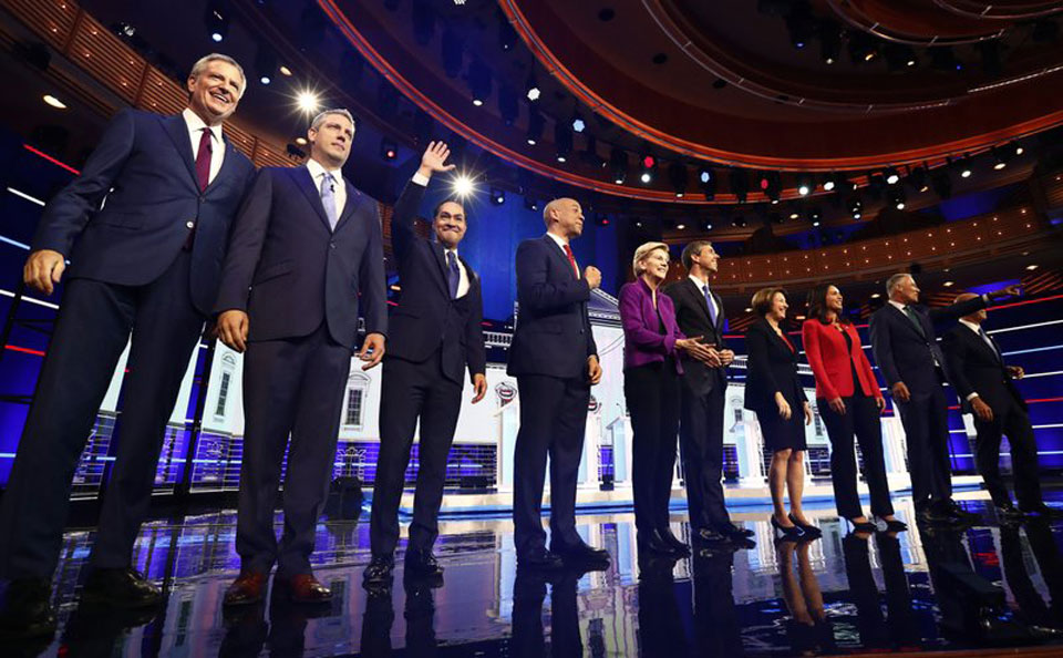 First Democratic debate features progressive stands on economy, immigration, health care