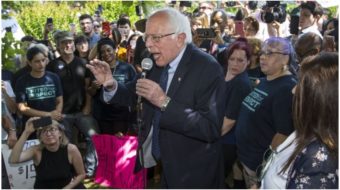 Bernie Sanders at Walmart shareholders meeting: “End starvation wages”