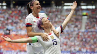 World champion U.S. women’s soccer team demands women’s and LGBTQ equality
