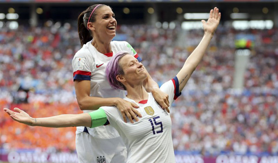 World champion U.S. women’s soccer team demands women’s and LGBTQ equality