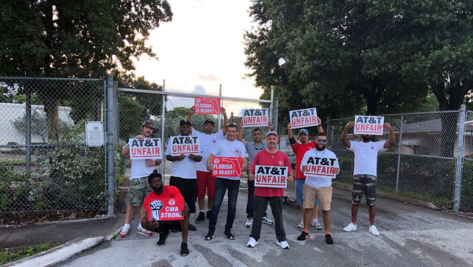 CWA: 20,000 forced to strike due to AT&T refusal to bargain