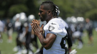 Raiders receiver Antonio Brown loses complaint over helmet