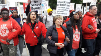 Chicago school teachers, staff, kids and parents continue their strike