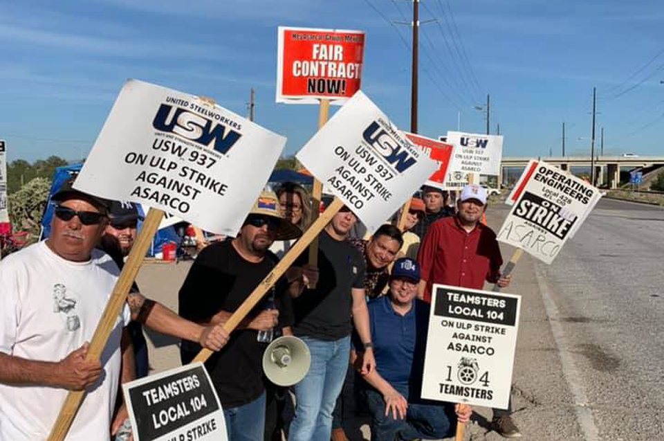 Tucson: Copper miners on strike in Arizona