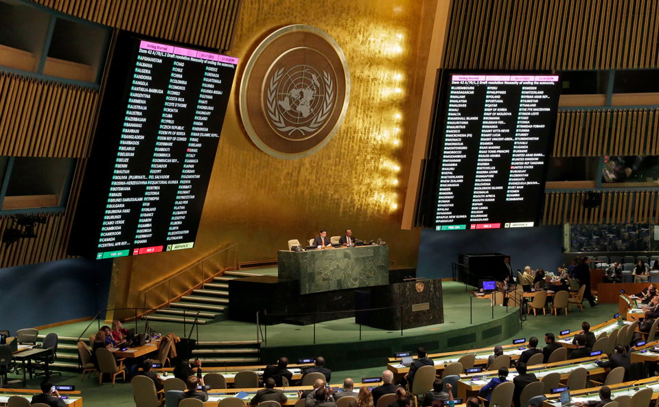 Once more, UN General Assembly rejects U.S. blockade of Cuba