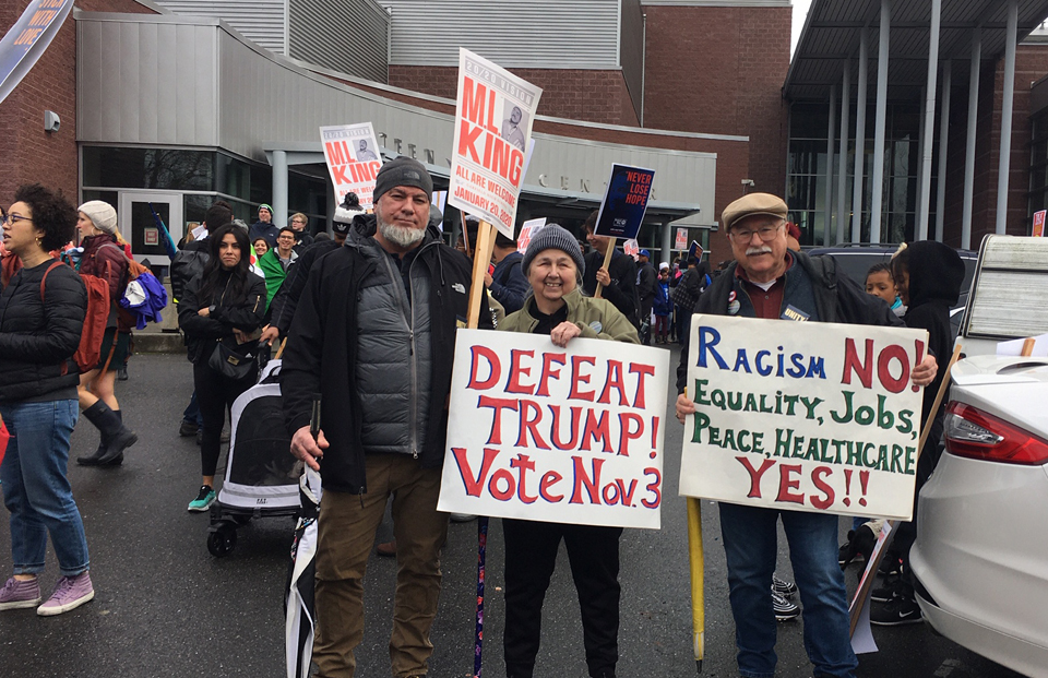 At Seattle MLK event the people say “Dump Trump”