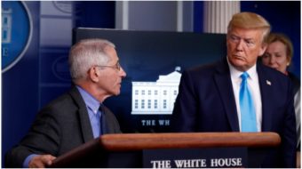 Trump, pushing for May 1 “re-opening,” attacks Dr. Fauci