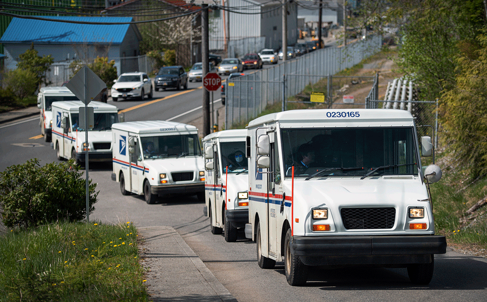 Postal Workers caravan delivers 2 million ‘Save USPS’ petitions to Washington
