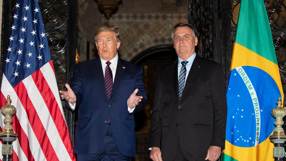 Trump in ‘free trade’ talks with Brazilian right-wing authoritarian President Bolsonaro