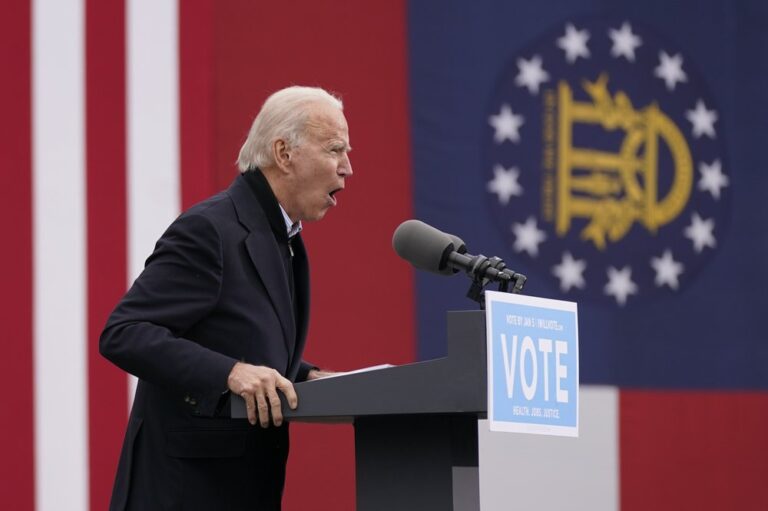 Biden Campaigns For Georgia’s Dem Senate Candidates During Record Early ...