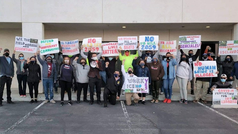 Congressional Republicans Kevin McCarthy, Mike Garcia met with protests