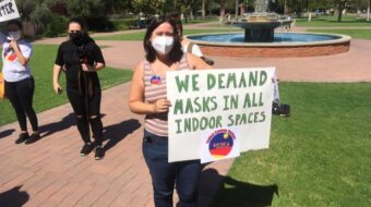 Tucson campus workers join health and safety ‘funeral’ protest action