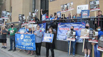 DeJoy’s Minneapolis visit prompts postal workers to protest his plans