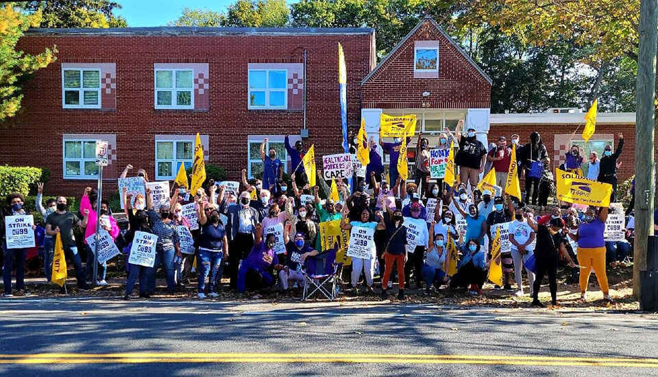Courage the victor in two-month strike by Connecticut health care workers