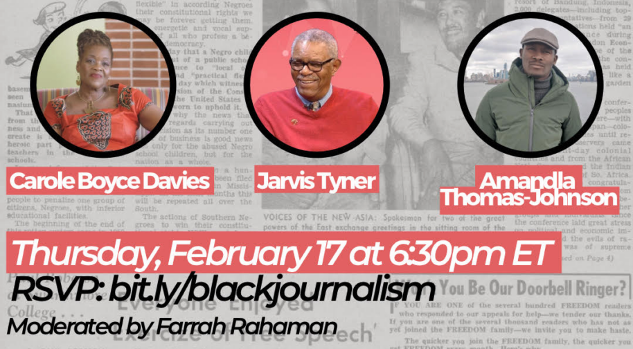 Event: The Role Of Black Journalism In The Struggle For Freedom 