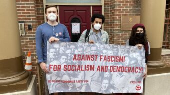 D.C. youth at Ukraine embassy demand release of young communists