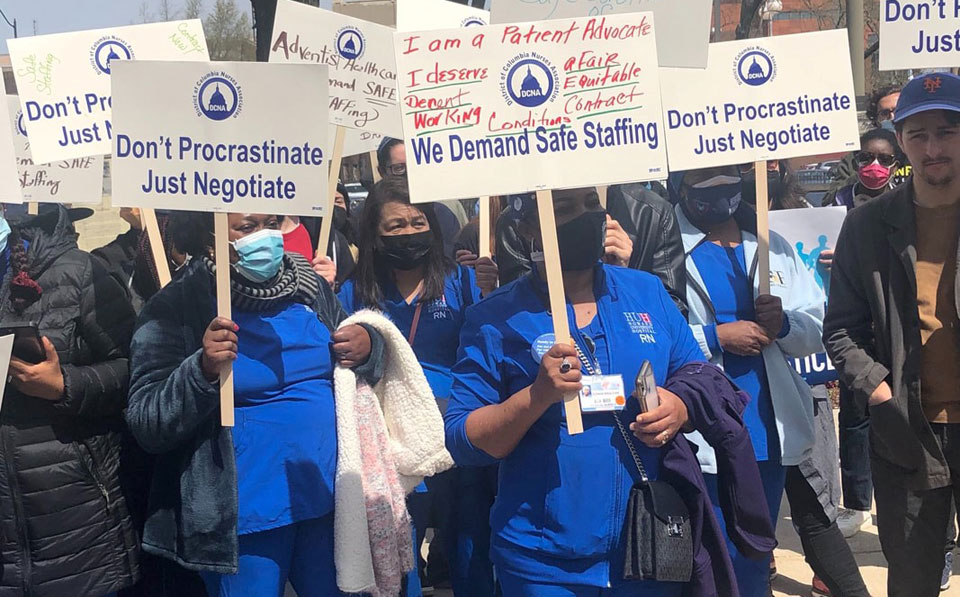 Howard University Hospital nurses, forced to strike, gain wide support