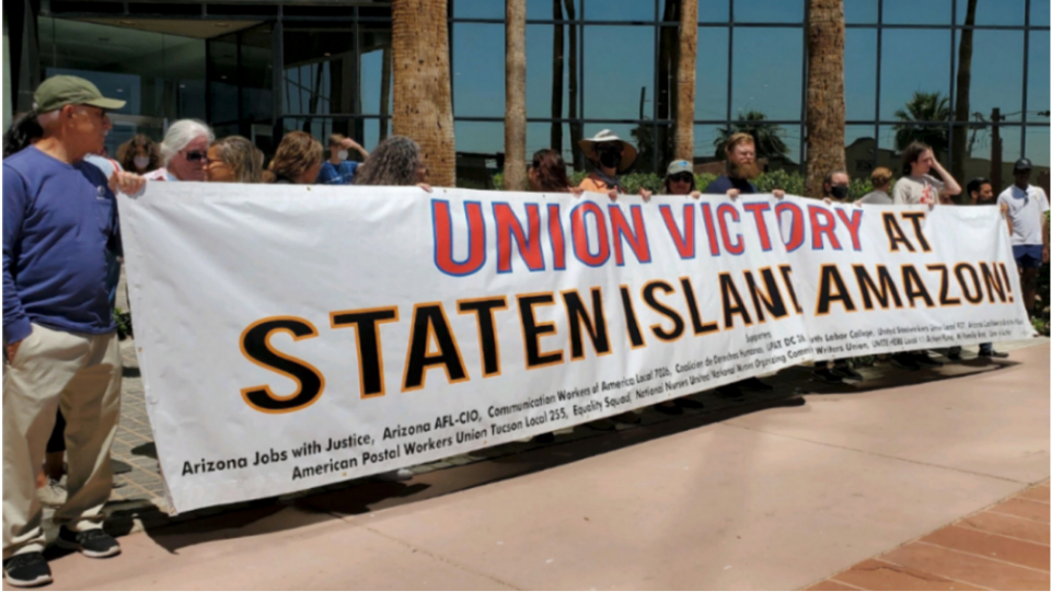 Amazon Labor Union Takes Its Nlrb Fight To Phoenix Arizona People S World