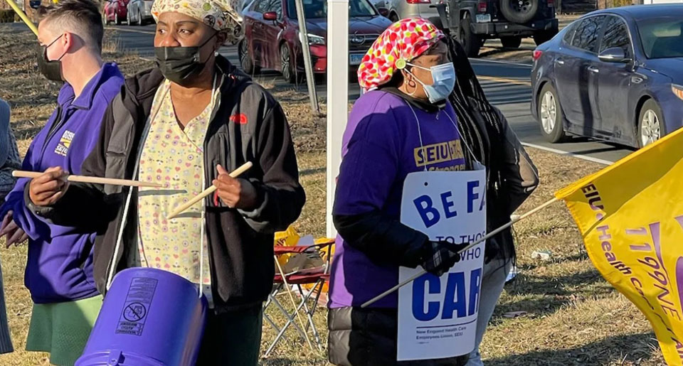 SEIU nursing home workers protest poor patient care and pay