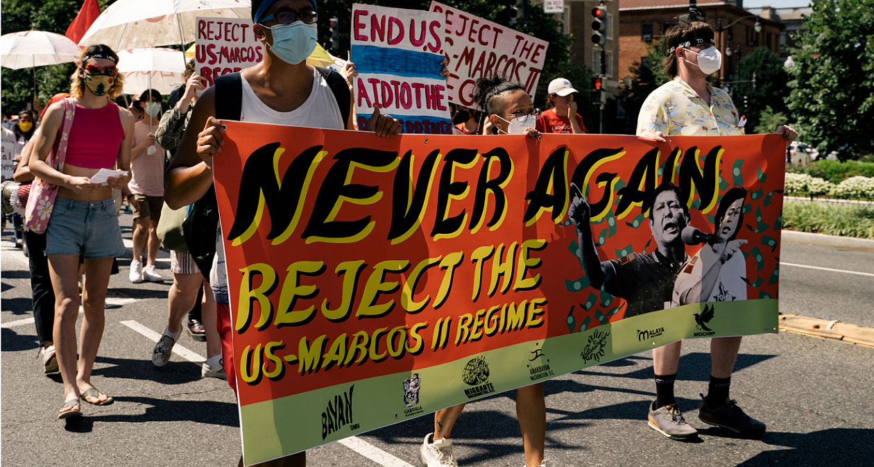 Filipino youth in U.S. denounce new Marcos regime in Philippines