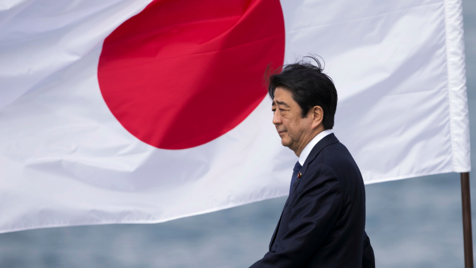 Shinzo Abe, Japan's right-wing militarist former prime minister 