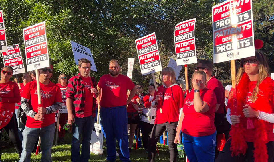 Hospitals force 15K nurses into largest private-sector nurses strike ever