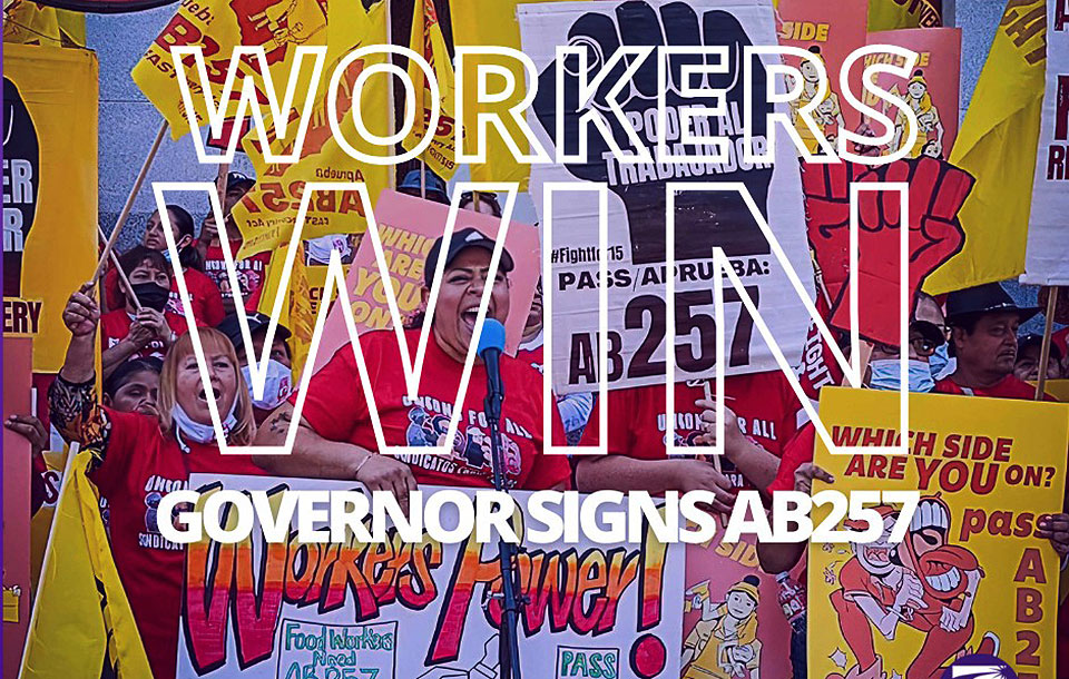 Newsom firma una gran victoria legislativa para las trabajadoras de comida rápida de California