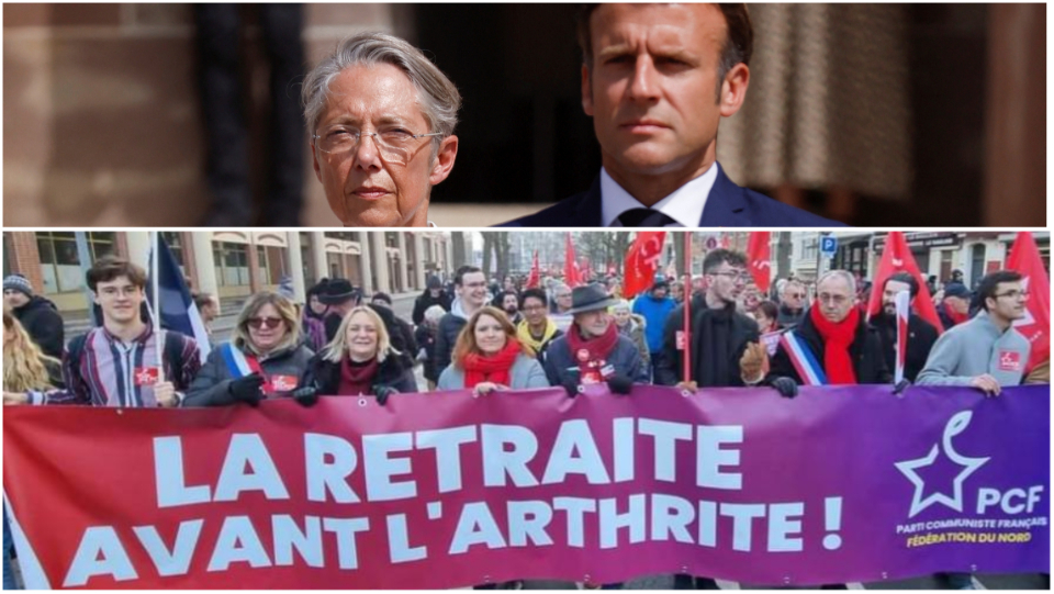 French workers walk out as Macron government raises retirement age and cuts pensions