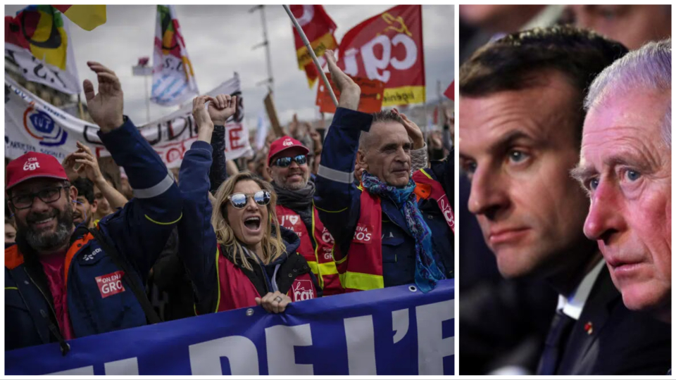 No red carpet: Striking French workers force cancelation of British king’s visit