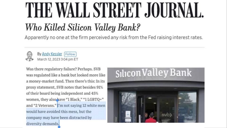 A 'woke' bank failure? Conservatives blame women, Blacks, and gays for SVB  collapse – People's World