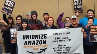 Amazon workers at Kentucky air hub go public with organizing drive