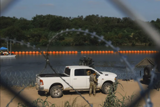 Texas State Troopers Ordered To Push Immigrants Into River Lined With