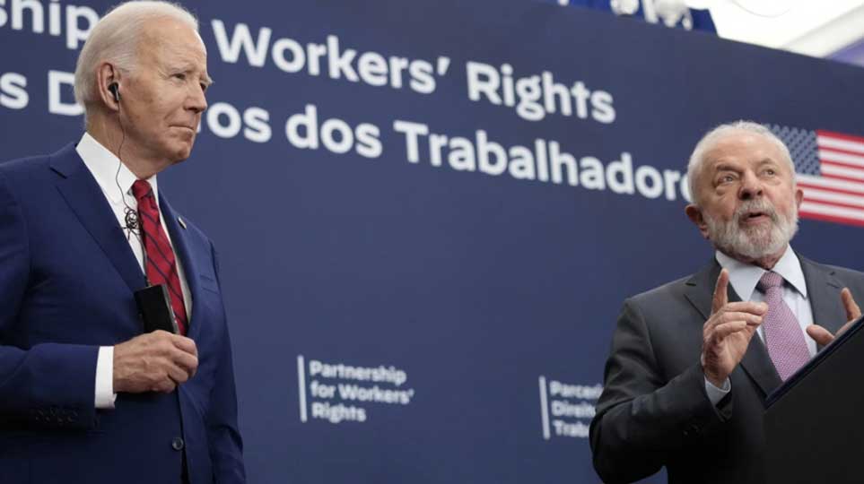Biden y Lula presentan acuerdo conjunto para promover los derechos de los trabajadores