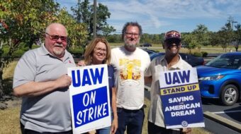 Striking workers at GM parts distribution center explain why they picket