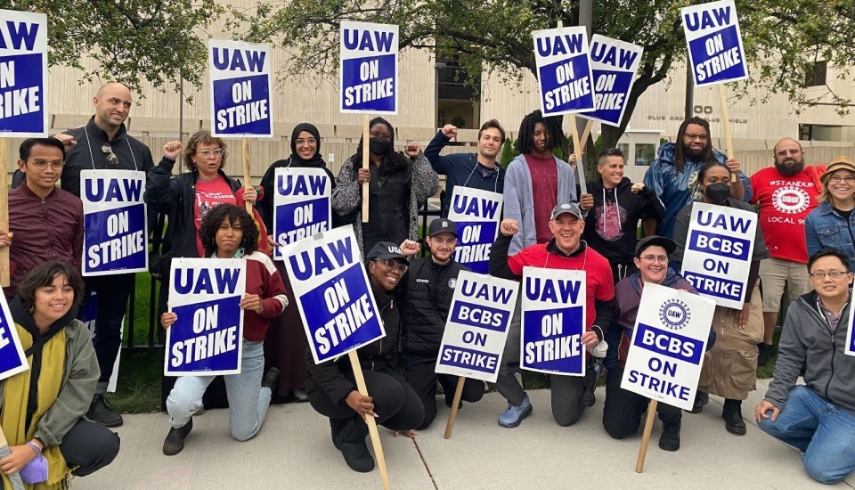 Blue Cross Blue Shield Michigan UAW workers fight for better contract