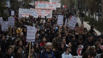 Greek students protest over plans for private universities