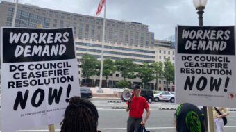 D.C. labor unions join the struggle to win local ceasefire resolution